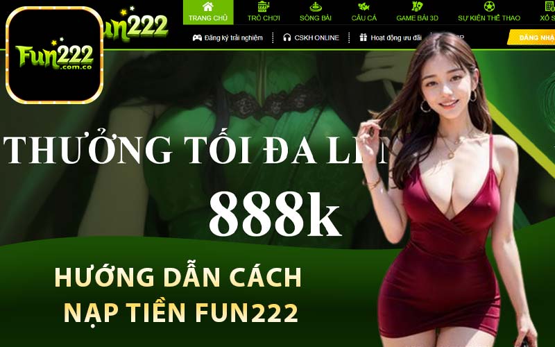 Hướng dẫn cách nạp tiền Fun222